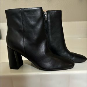 Marc Fisher black leather booties size 8